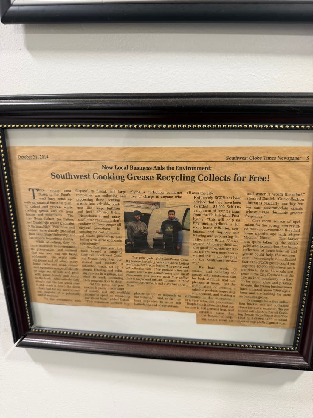 “Southwest cooking grease recycling collects for free”